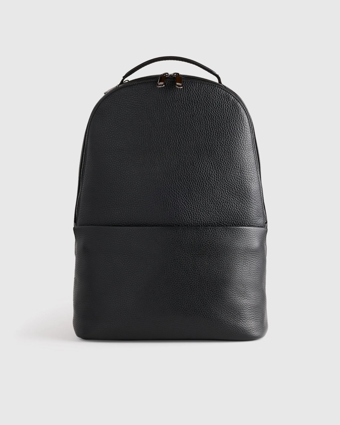 Excursion Italian Leather Laptop Backpack - One Size / Black