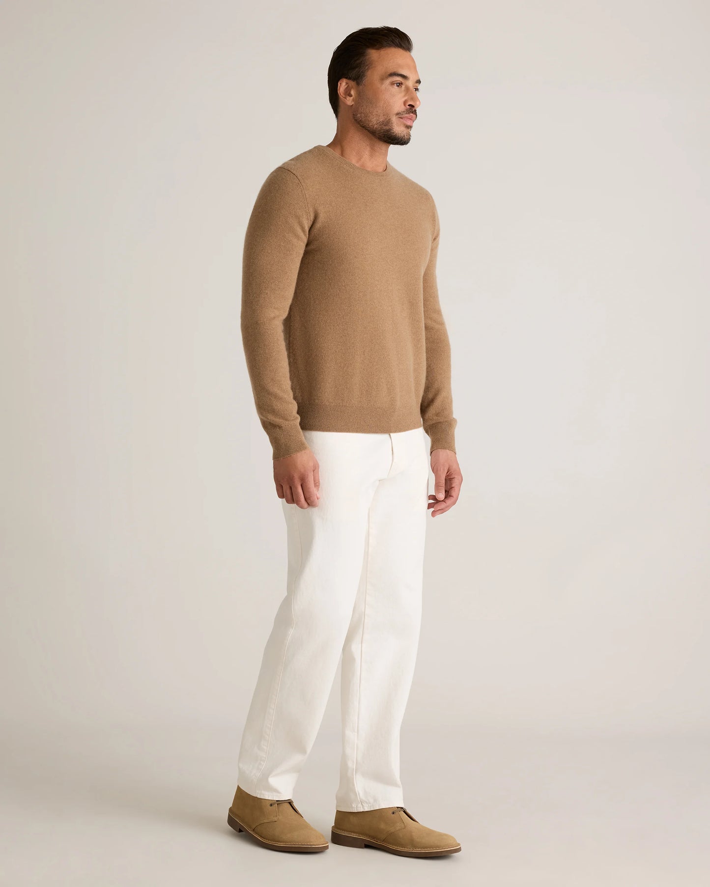 Mongolian Cashmere Crewneck Sweater - XS / Black