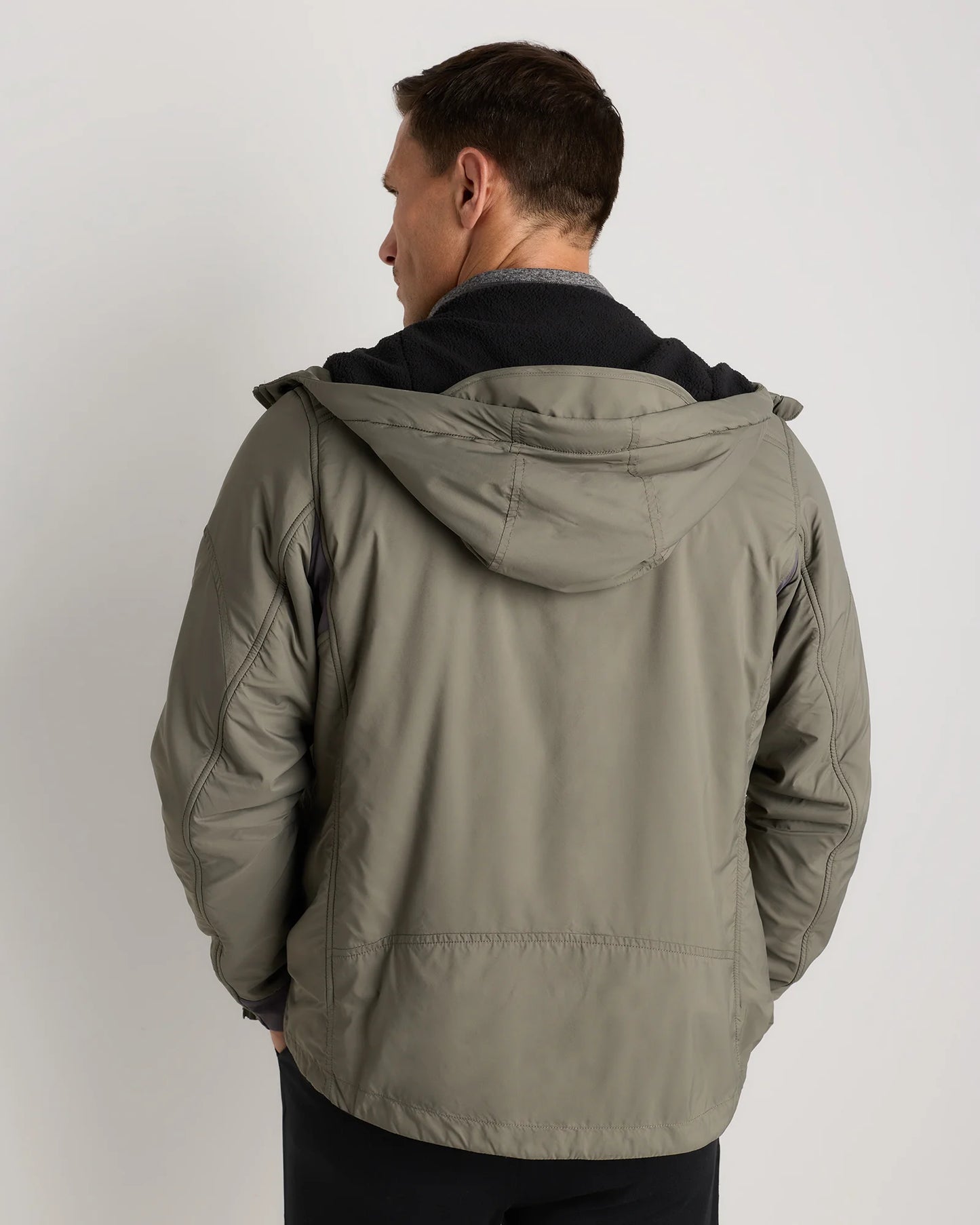 Weather Proof Fleece-Lined Hooded Jacket - S / Carbon Grey