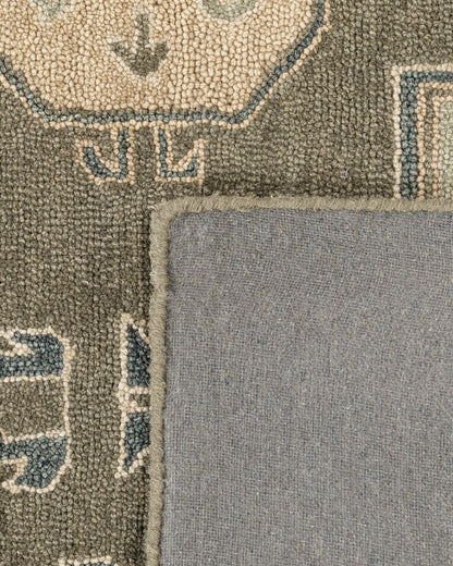 Callum Wool Rug - 3' x 5' / Green