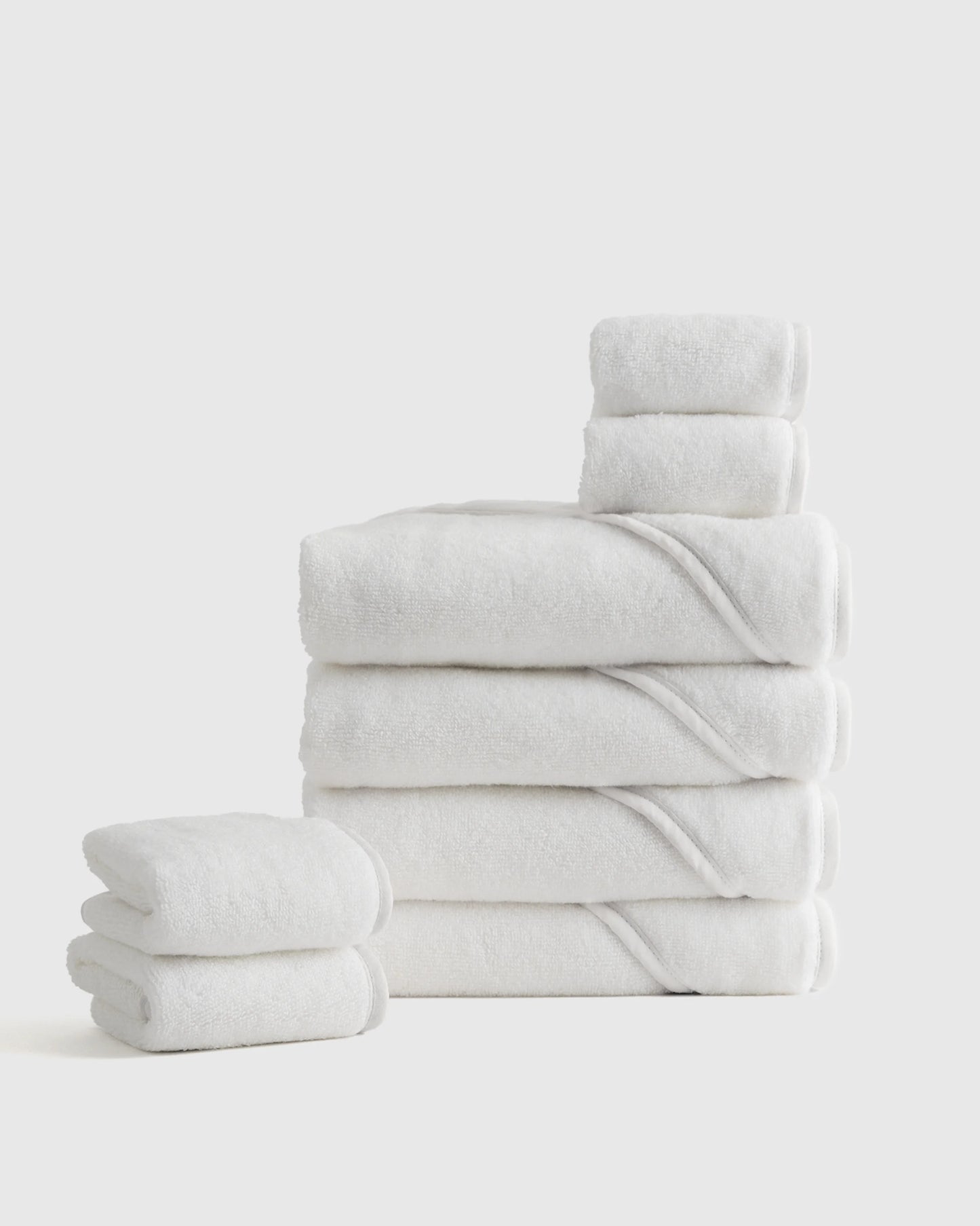 Organic Turkish Cotton Baby Bath Bundle 8-Pack - One Size / Light Blue