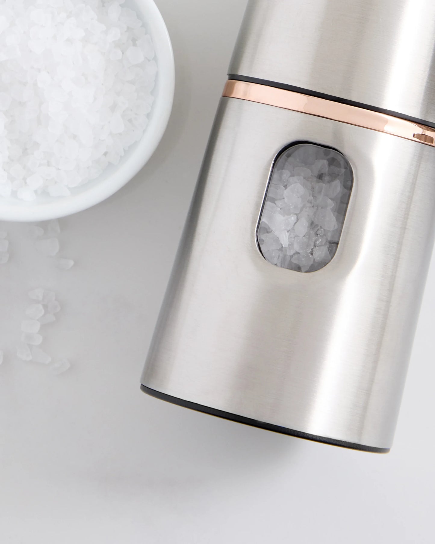 Stainless Steel Electric Salt Mill - One Size / No Color