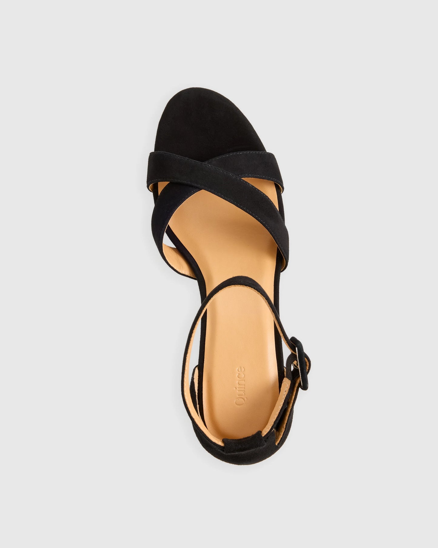 Italian Leather Crisscross Platform Sandal - 5 / Metallic Gold
