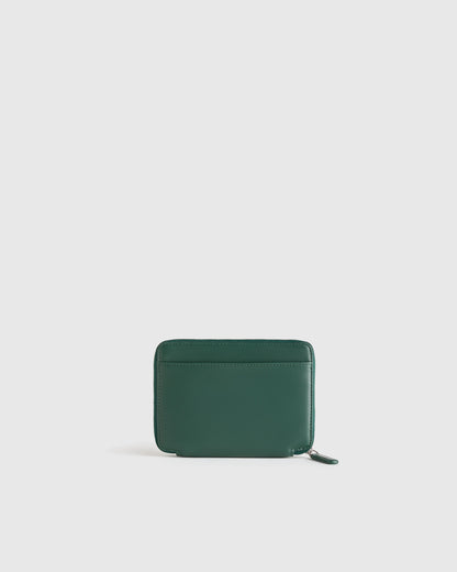 Nappa Leather RFID Zip Travel Wallet - One Size / Black