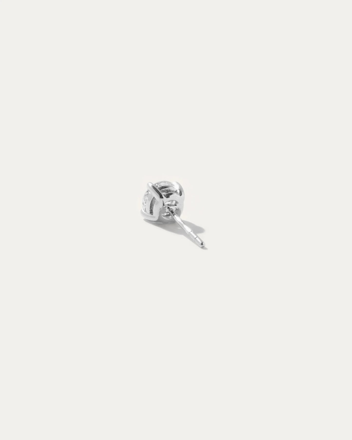 14K Gold Lab Grown Diamond Four-Prong Solitaire Studs - 1ctw - One Size / Yellow Gold
