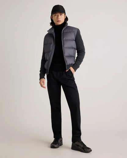 Mixed Media Down and Cashmere Jacket - S / Black