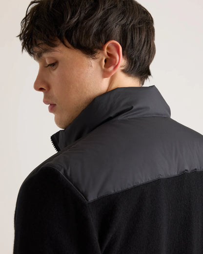 Mixed Media Down and Cashmere Jacket - S / Black