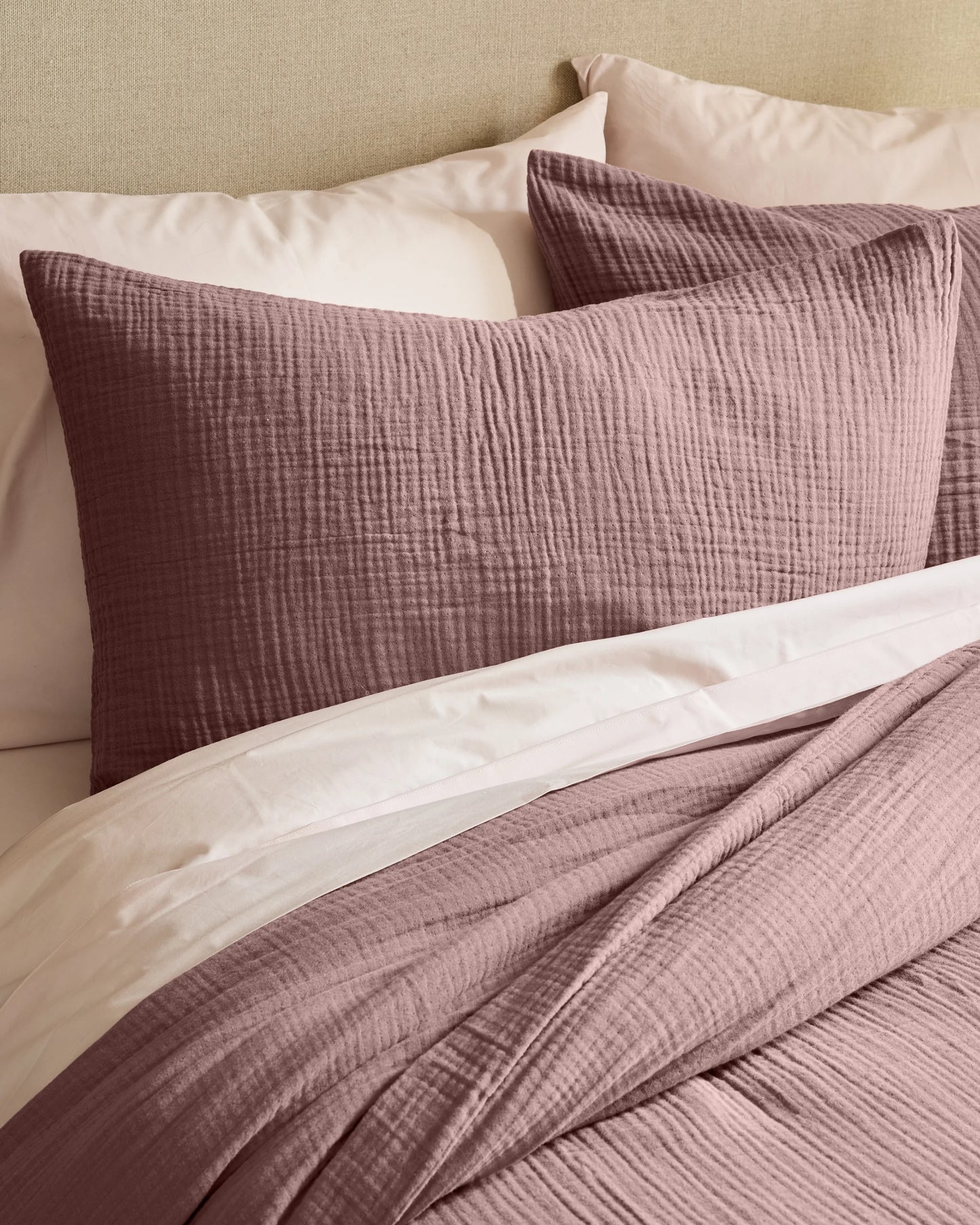 Organic Cotton Gauze Sham Set - Standard / Dried Sage