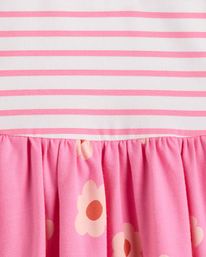 Organic Cotton Skater Dress - 3-6M / Animal Print