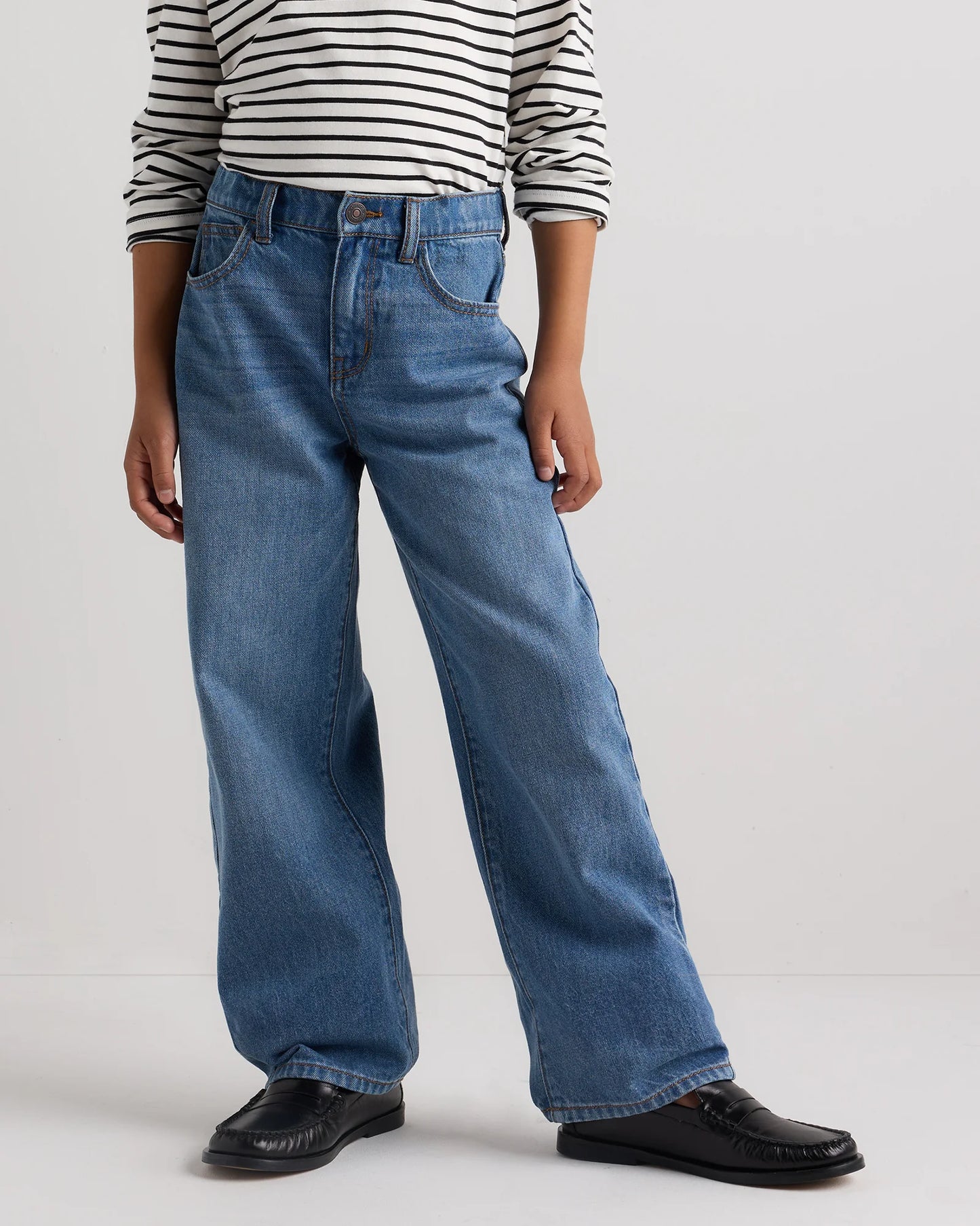 Boys Baggy Jeans - 6 / Medium Wash