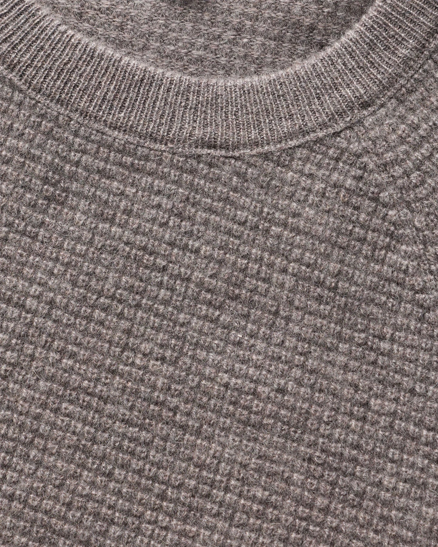 Mongolian Cashmere Waffle Sweatshirt - S / Faded Denim