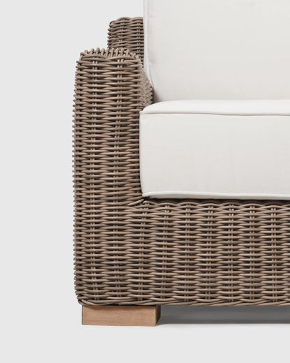 Classic All-Weather Wicker Outdoor Sofa - 86" / Natural Weave