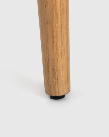 Woven Dining Chair with Solid Oak Frame (Set of 2) - Set of 2 / Golden Tan