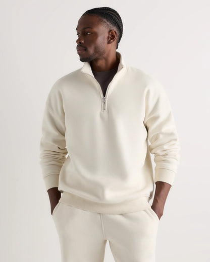 Everyday Fleece Quarter-Zip Sweatshirt - S / Coastal Sage