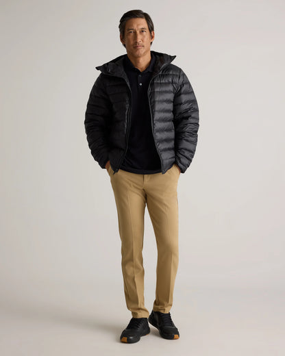 Lightweight Down Packable Puffer Hooded Jacket - S / Black