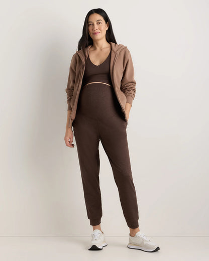 Ultra-Soft Maternity Joggers - XS / Heather Black