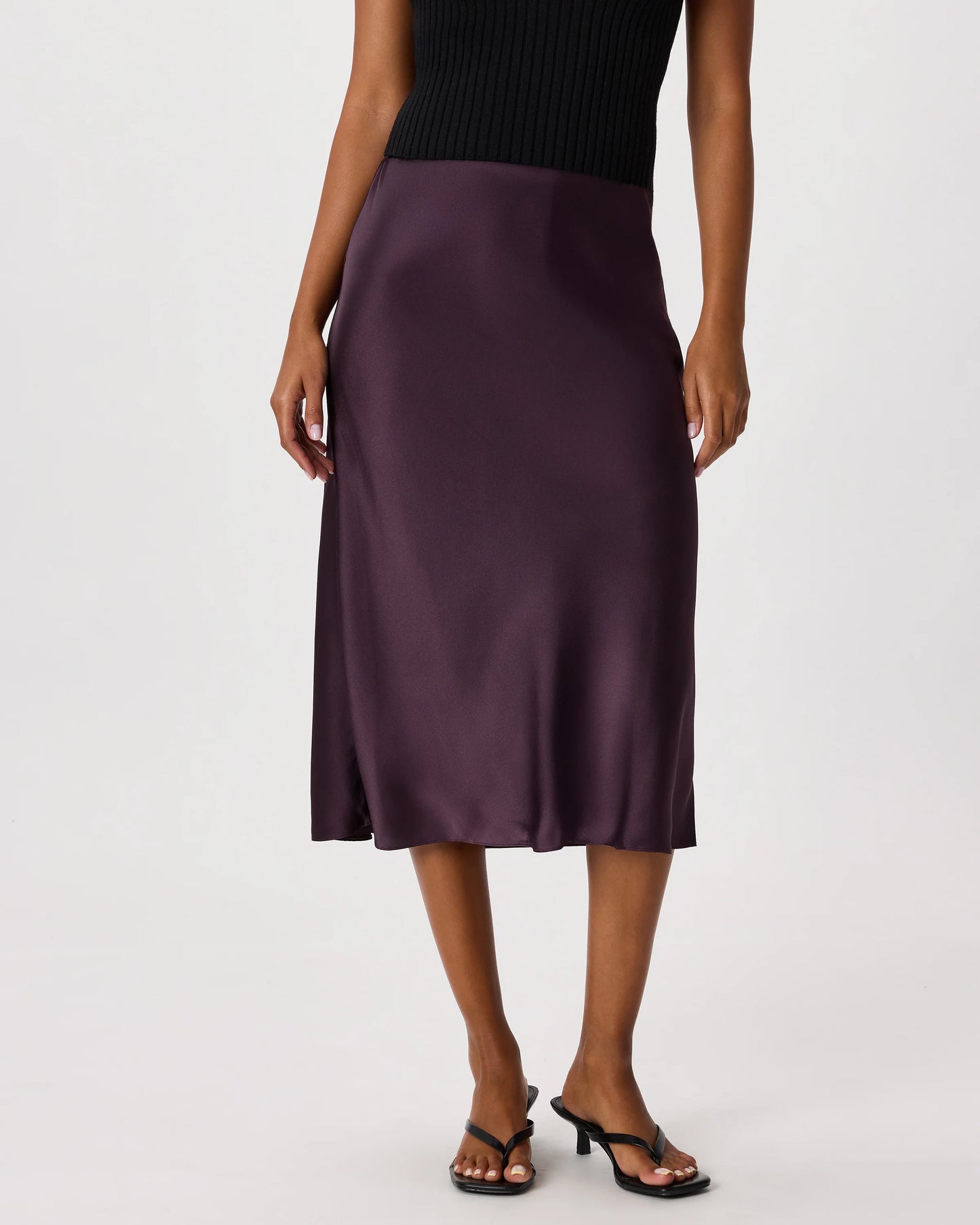 100% Washable Silk Skirt - XS / Champagne