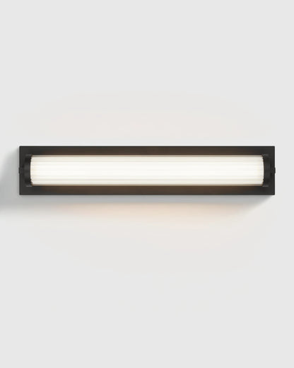 Ribbed Steel LED Vanity Sconce - 22" / Brass