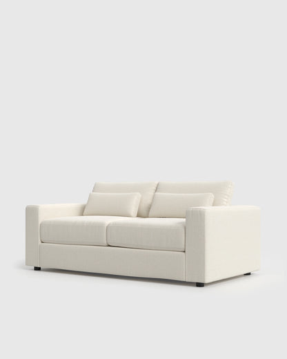 Ashford Deep Seat Sofa in Performance Chenille Linen Blend - 7ft / Snow