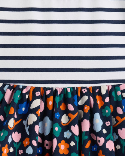 Organic Cotton Skater Dress - 3-6M / Animal Print
