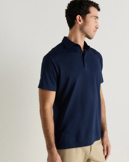 Performance Mesh Golf Polo - S / Navy