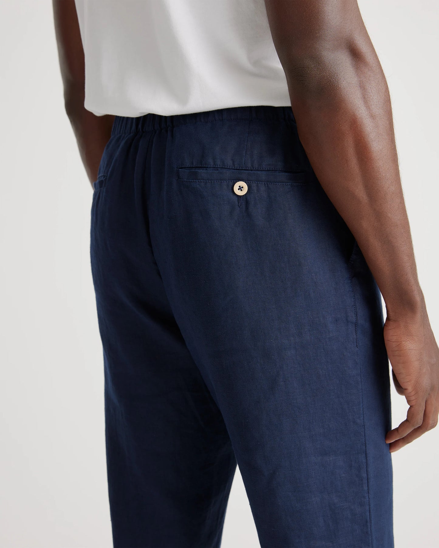 100% European Linen Pants - S / Bayberry Olive