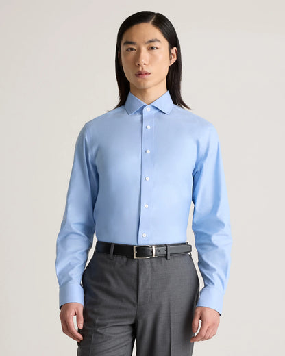 Organic Cotton Oxford Non-Iron Dress Shirt - S / Bold Black