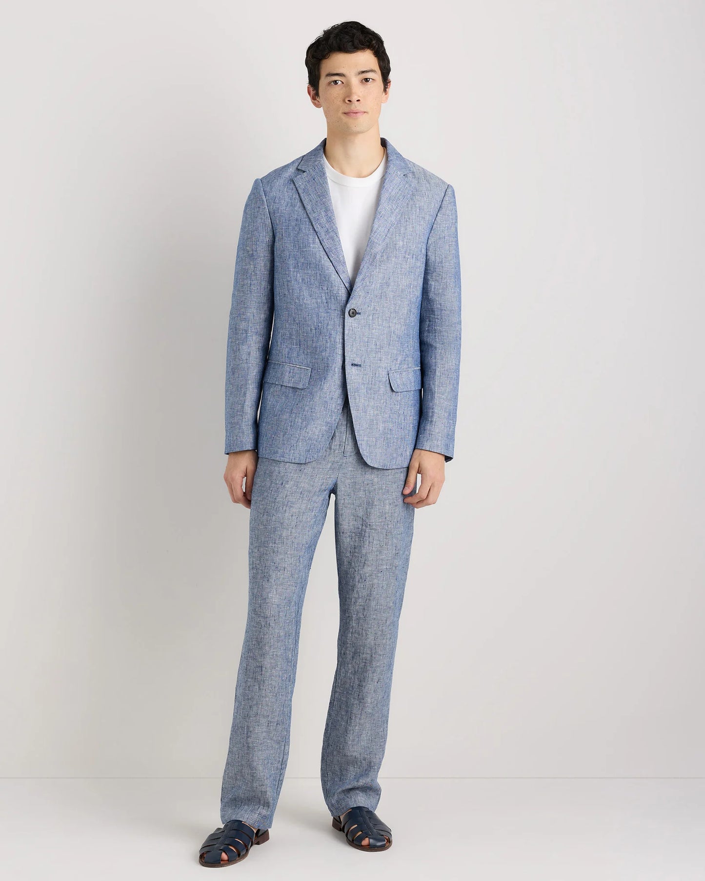 100% European Linen Blazer - XS / French Blue
