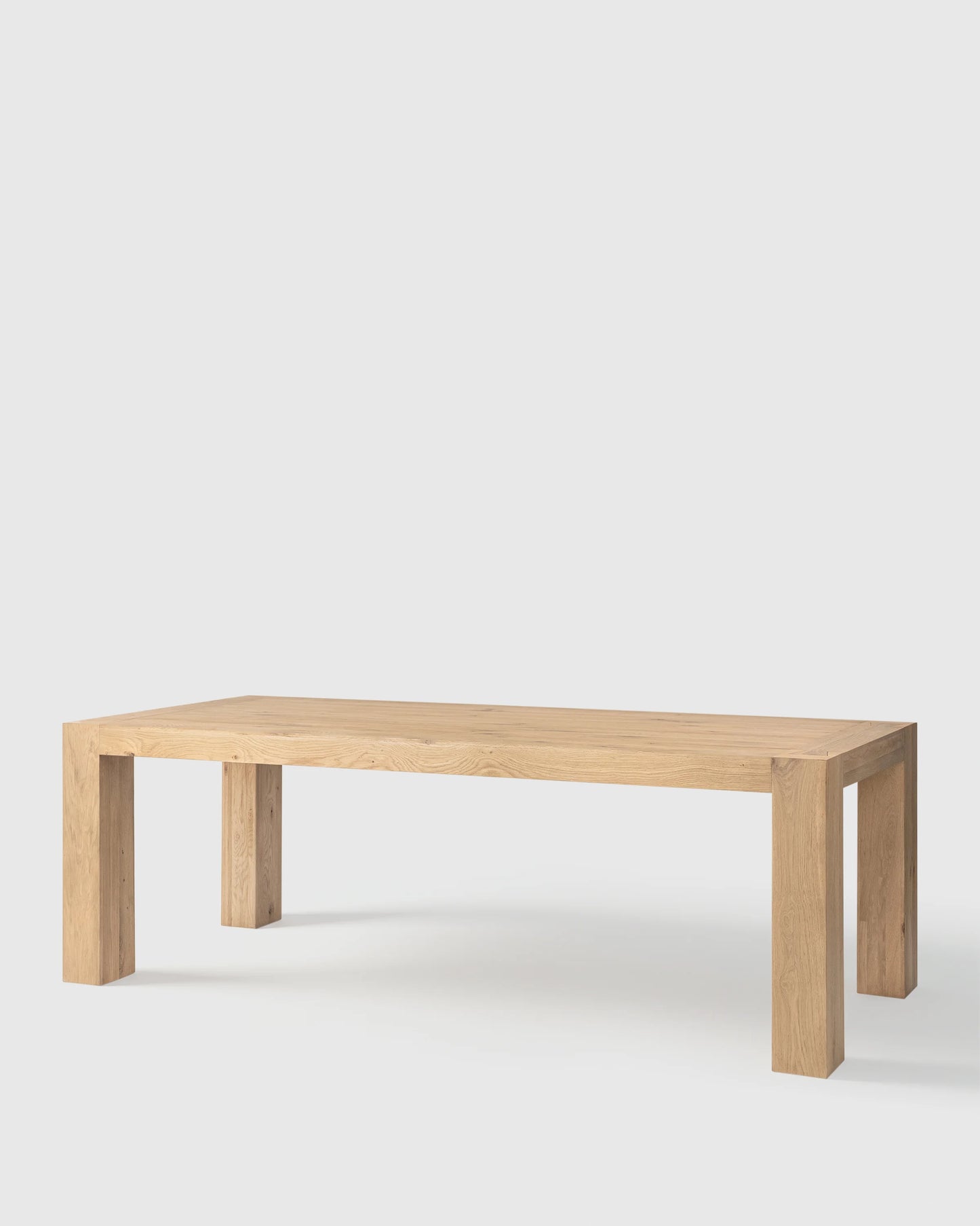 Reclaimed Oak Parsons Dining Table - One Size / Weathered Oak