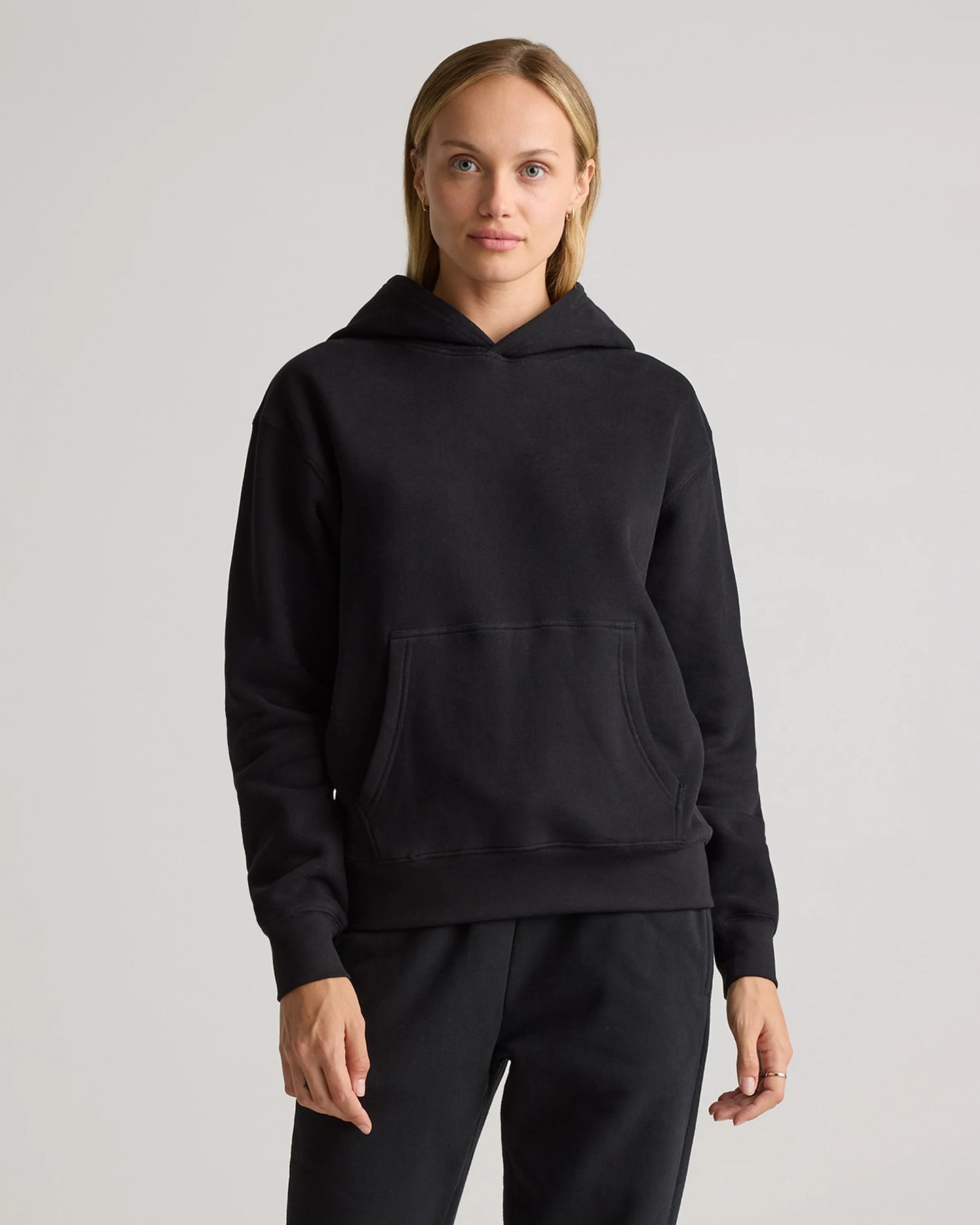 Organic Heavyweight Fleece Boyfriend Hoodie - XS / Heather Grey