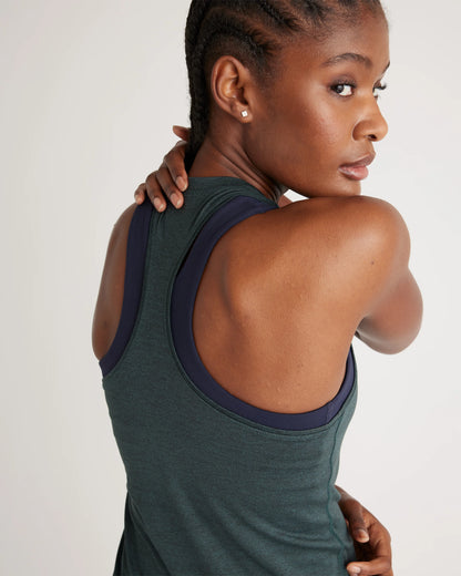 Flowknit Breeze Racerback Tank - XS / Heather Green
