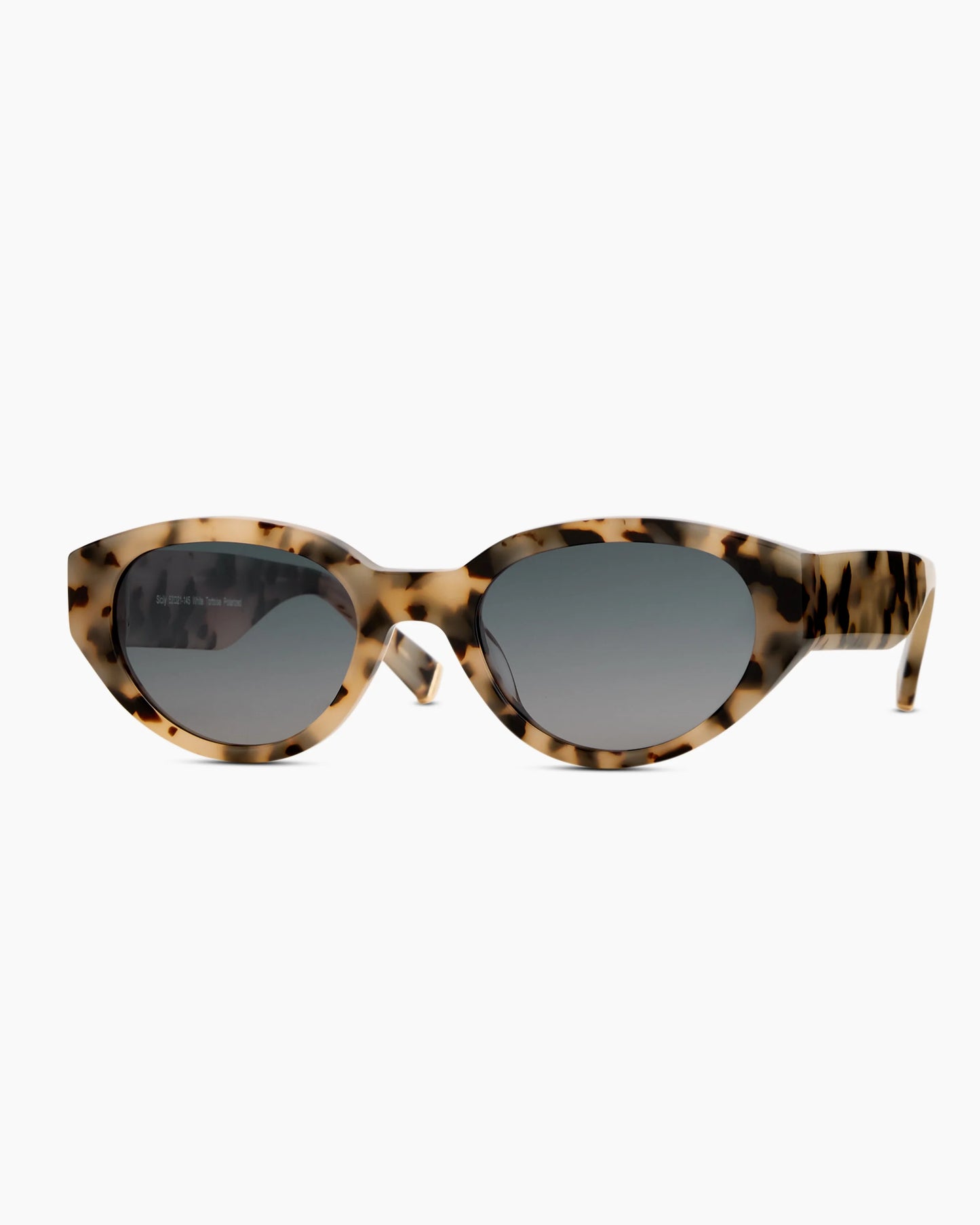 Sicily Polarized Acetate Sunglasses - One Size / Black with Grey lens