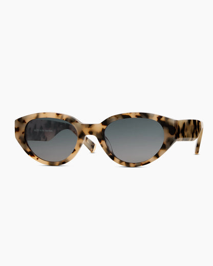 Sicily Polarized Acetate Sunglasses - One Size / Black with Grey lens