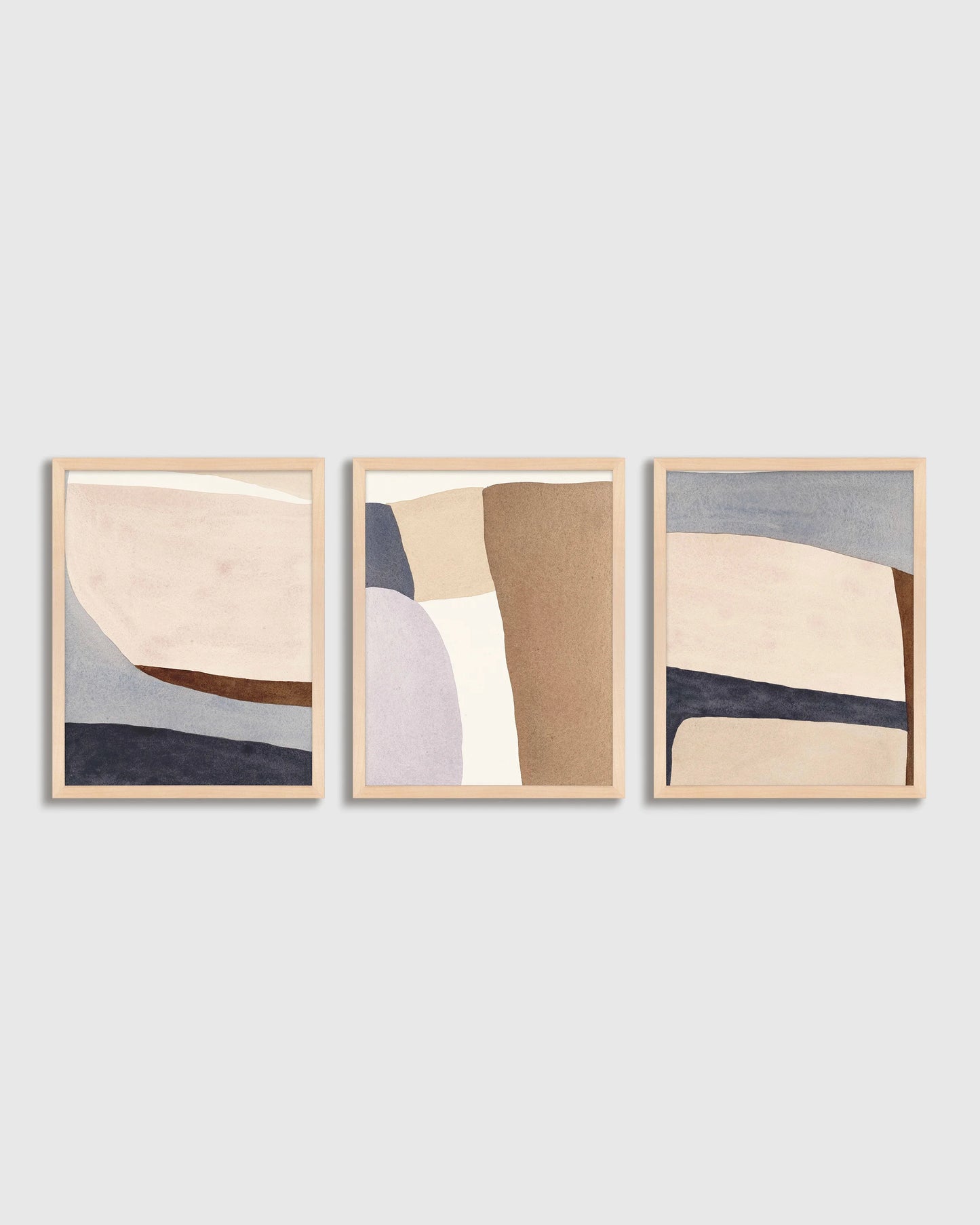 Tripartite by Julia Balfour (Set of 3) - 17.25"x21.25" / Black