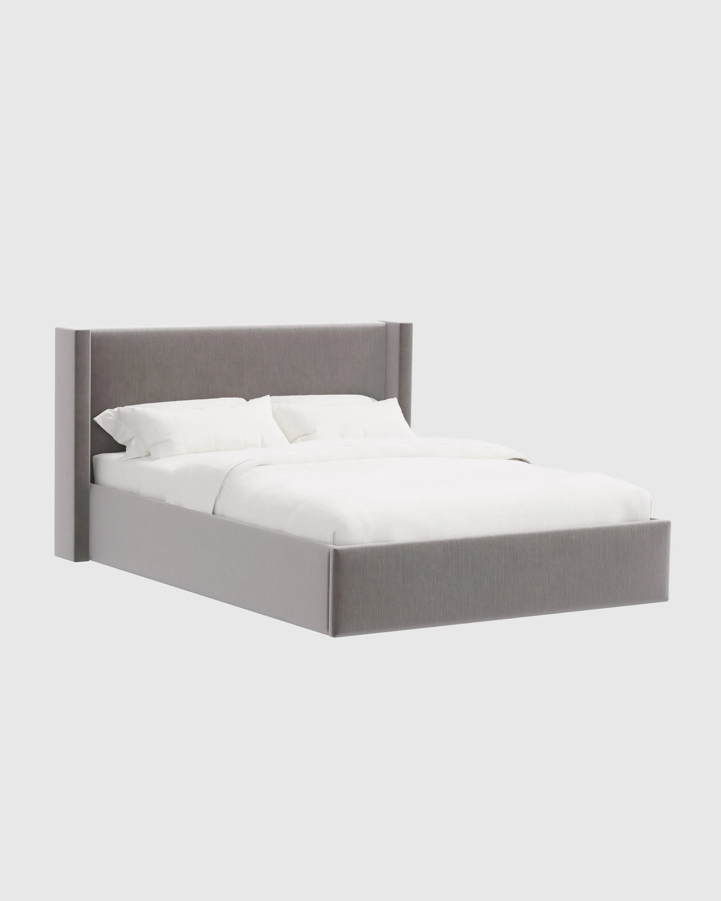 Wingback Bed in Performance Velvet - Full / Butterscotch