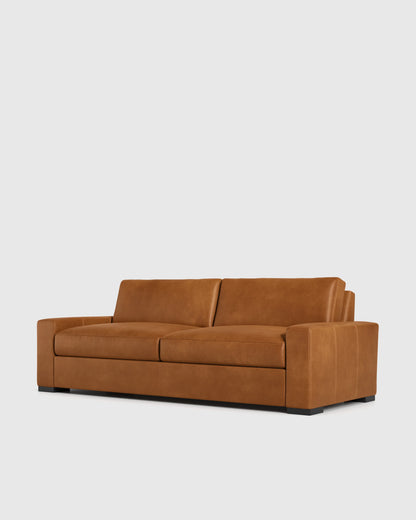 Stillman Sofa in Leather - 7ft / Auburn