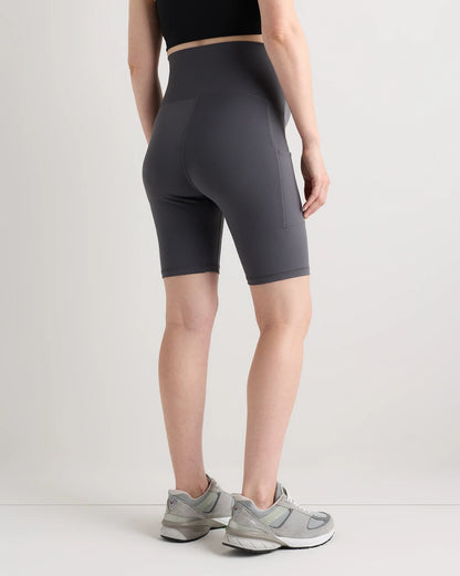 Ultra-Form Maternity Pocket Bike Short 9" - XS / Dark Coal