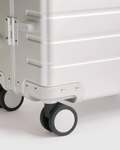 Aluminum Carry-On Suitcase - One Size / Black