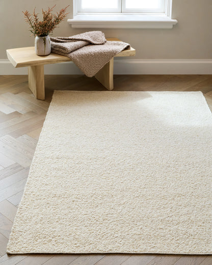 Liam Handwoven Wool Boucle Rug - 5' x 8' / Brown
