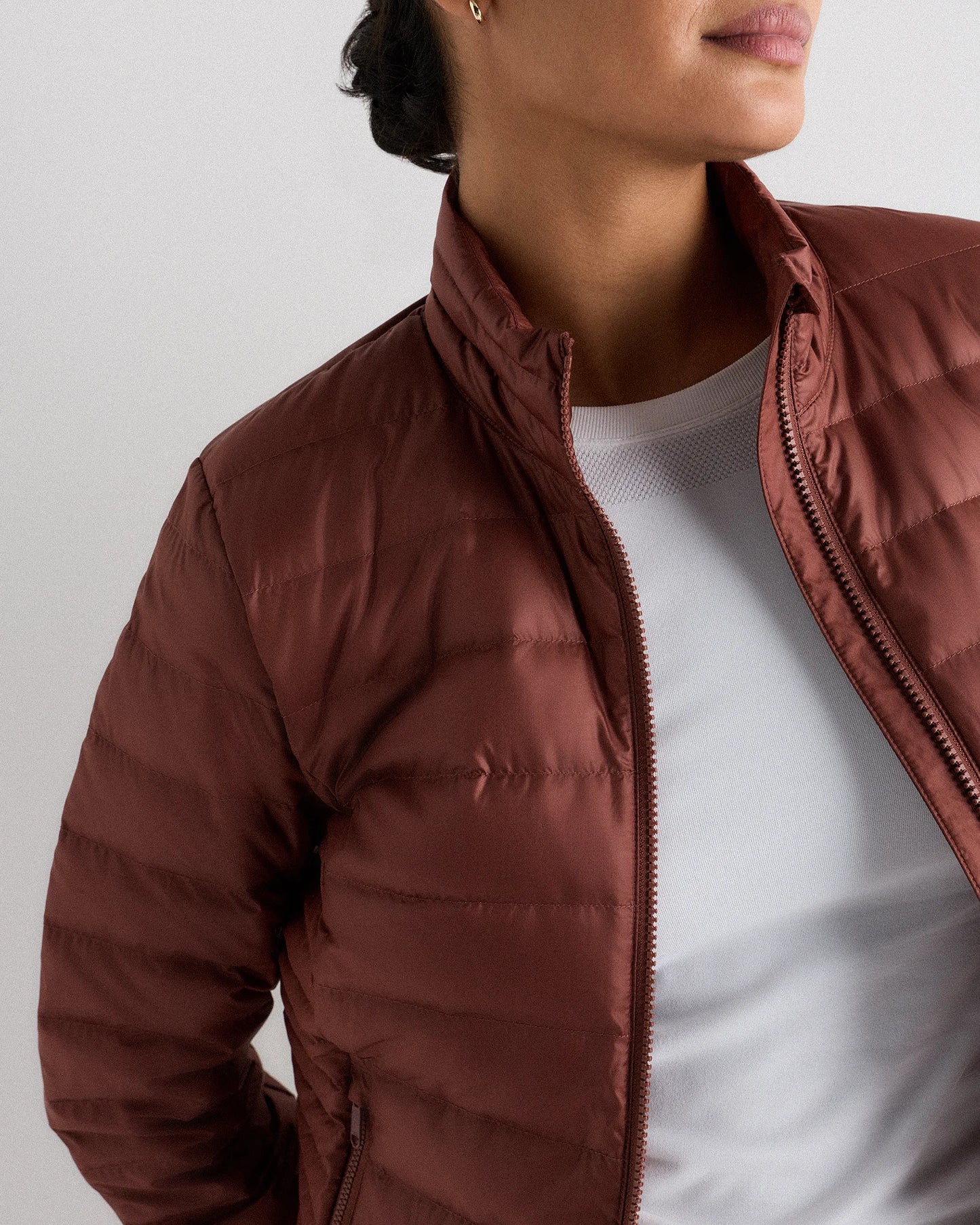 Lightweight Down Packable Puffer Jacket - XS / Black