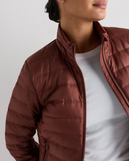 Lightweight Down Packable Puffer Jacket - XS / Black
