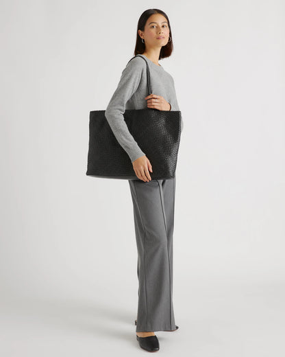 Siena Handwoven Tote - One Size / Taupe