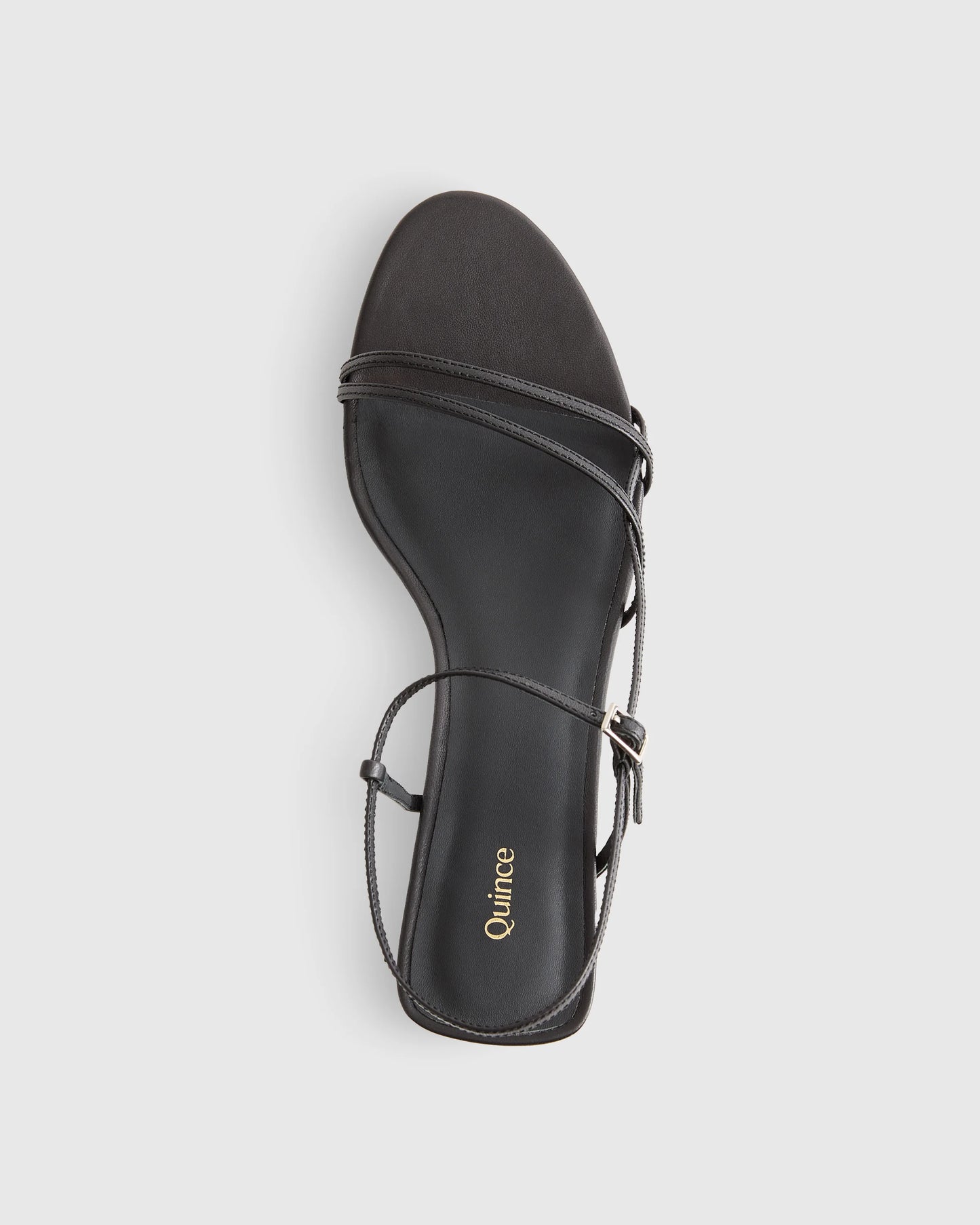 Italian Leather 70mm Strappy Heel - 5 / Metallic Gold