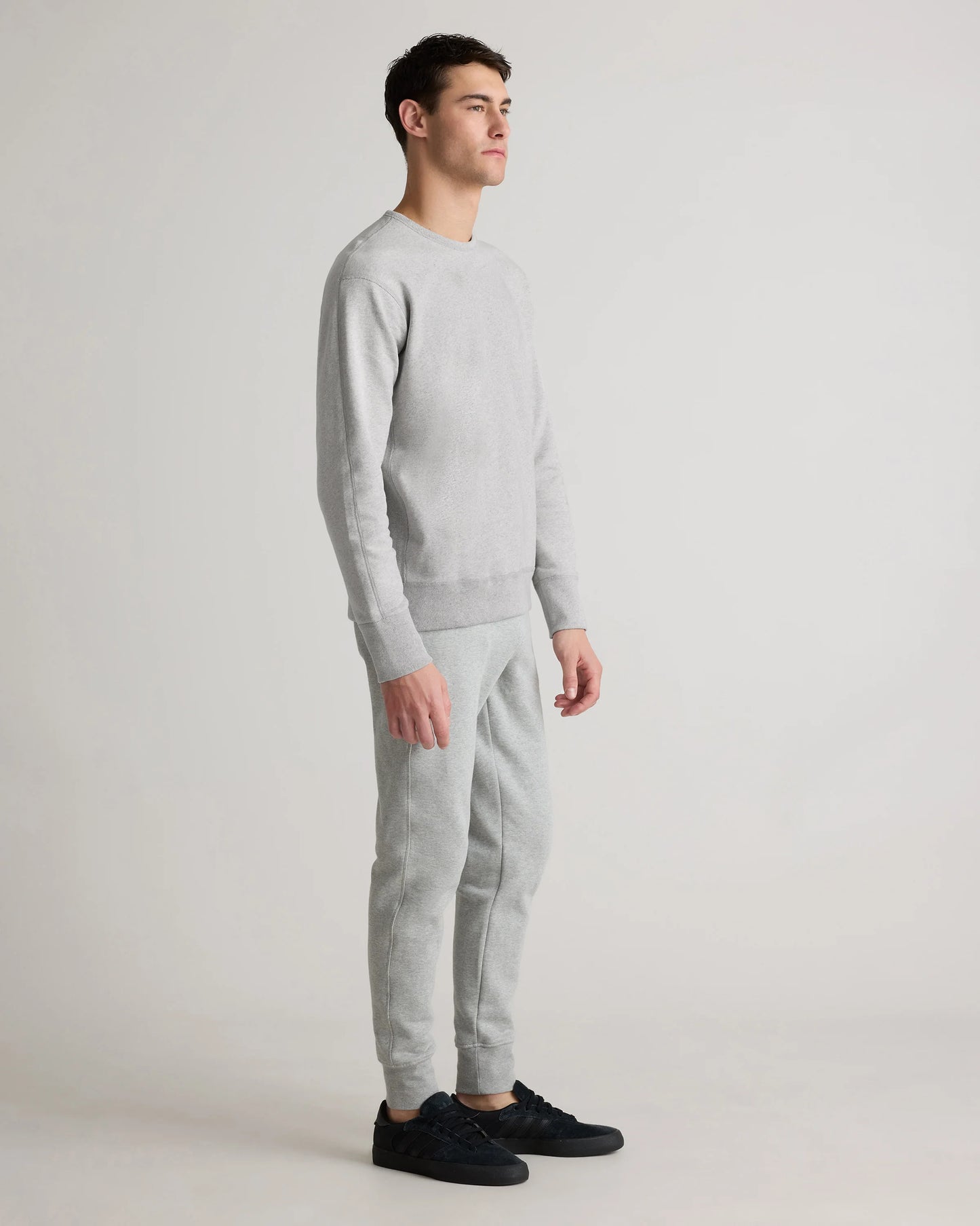 Organic Midweight French Terry Crewneck - S / Deep Navy