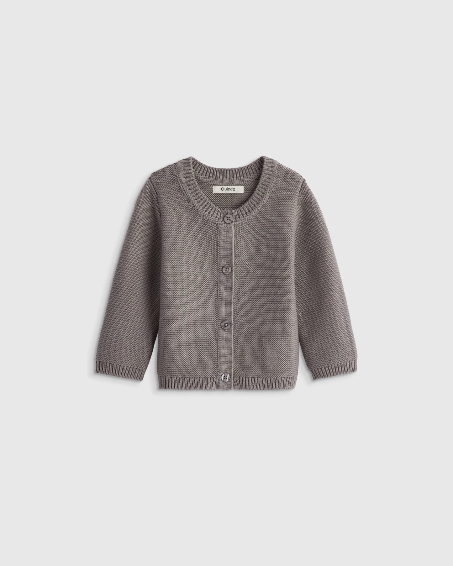 100% Organic Cotton Sweater Cardigan - 0-3M / Ivory