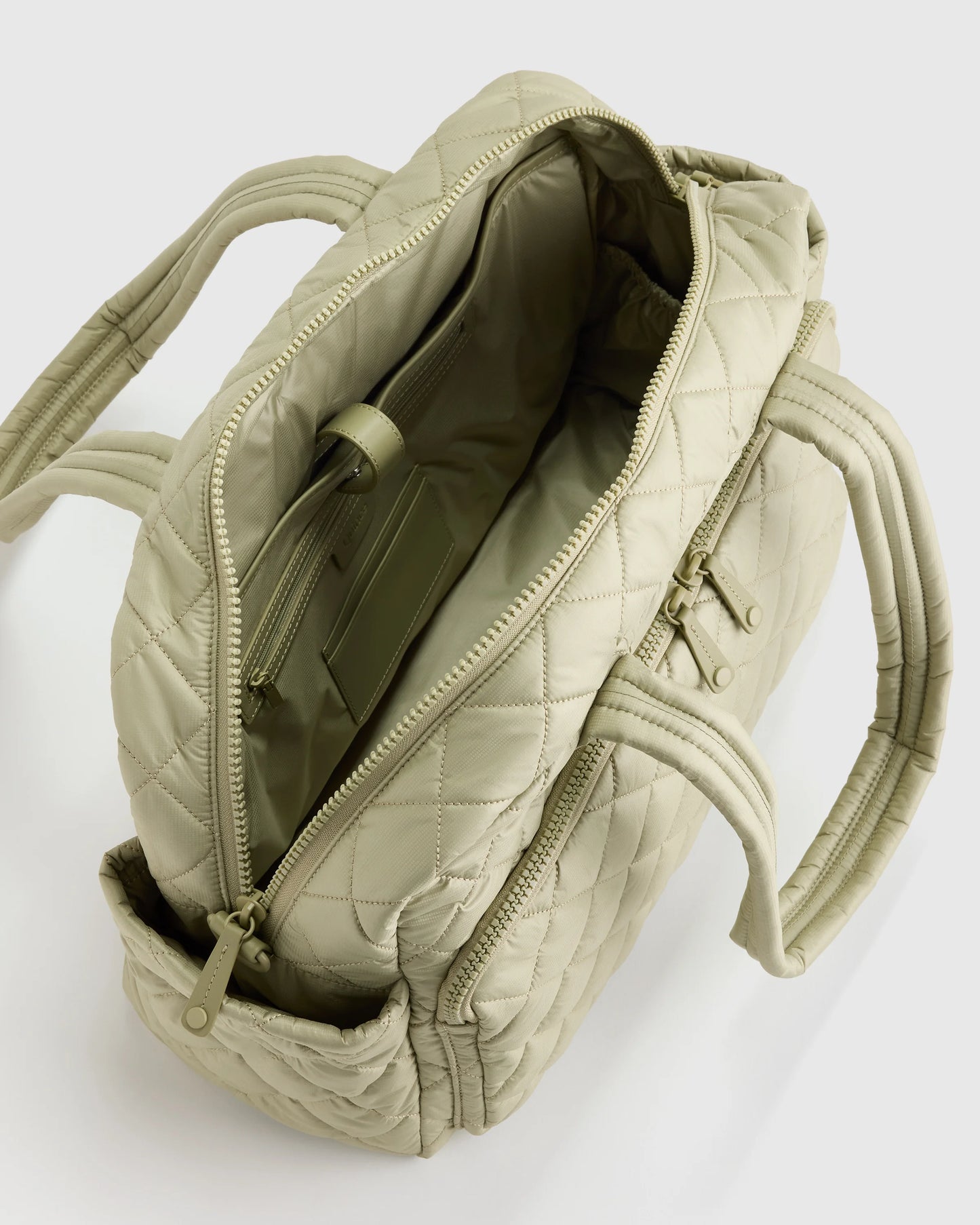 Transit Quilted Duffle Bag - One Size / Taupe Brown