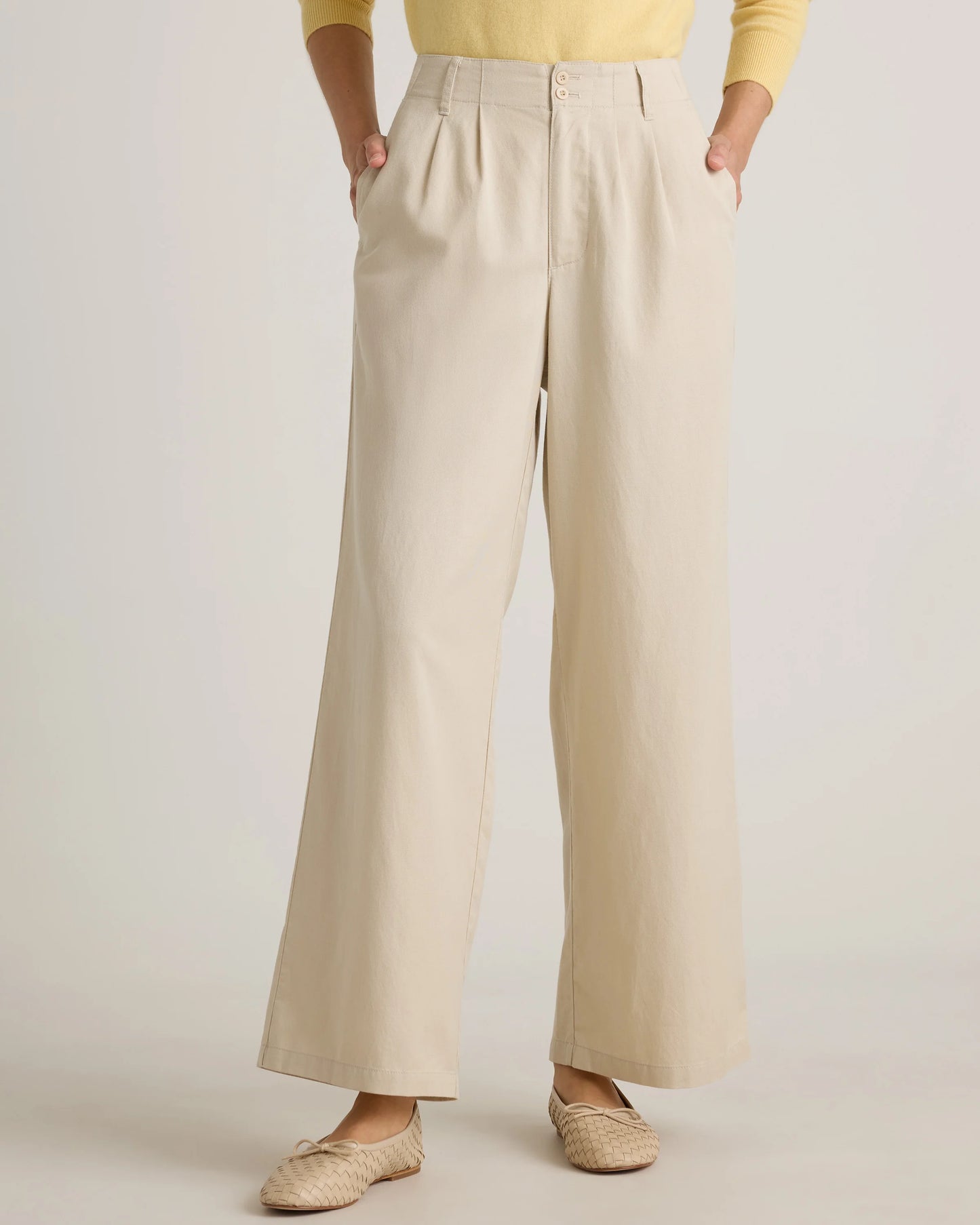 Drapey Twill Pleated Trouser - 0 / Baywood