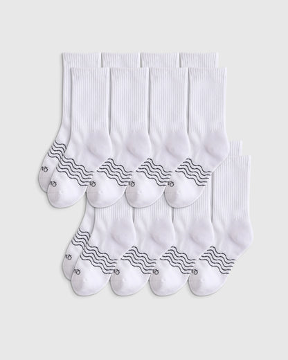 Organic Cotton Calf Sock 8-pack - S / Neutral Multi