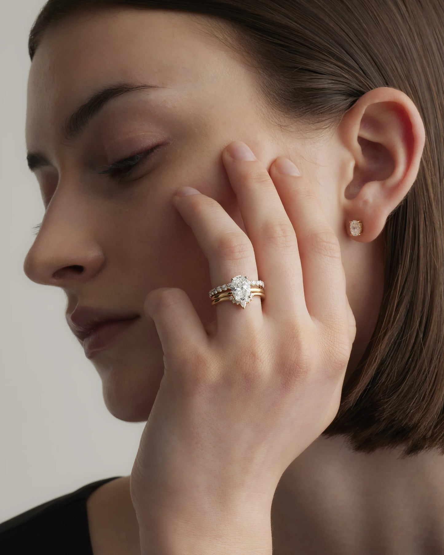 Lab Grown Diamond Oval Petite Classic Engagement Ring - 2ct - 4 / Yellow Gold