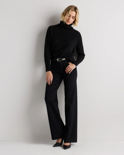 Lightweight Baby Alpaca Turtleneck - XS / Smoked Charcoal